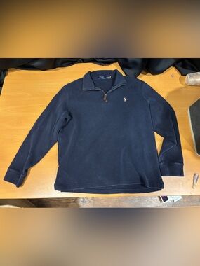 Ralph Lauren Navy Half-Zip Pullover Sweatshirt